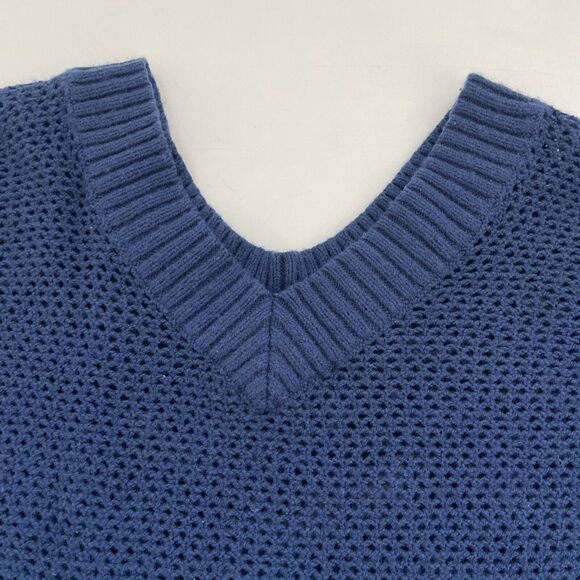 Women’s Express‎ V-Neck Sweater Small See Through 90s Y2K 70s - Picture 3 of 10